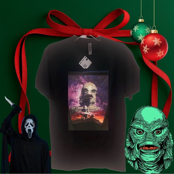 NEW Next Level Apparel Black Tee with Mythical Creature Design “RARE” - Picture 6 of 11